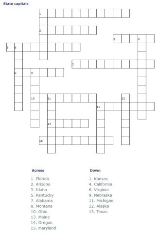 work assignment for short crossword puzzle